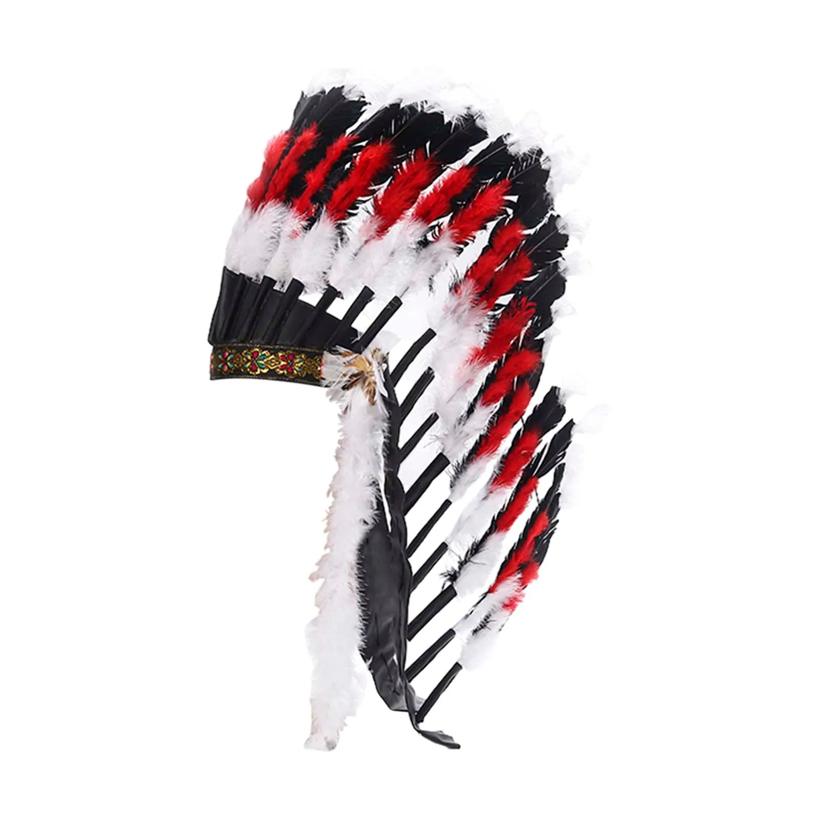 Tribal-Inspired Feather Headdress – Stage, Dance & Costume Accessory