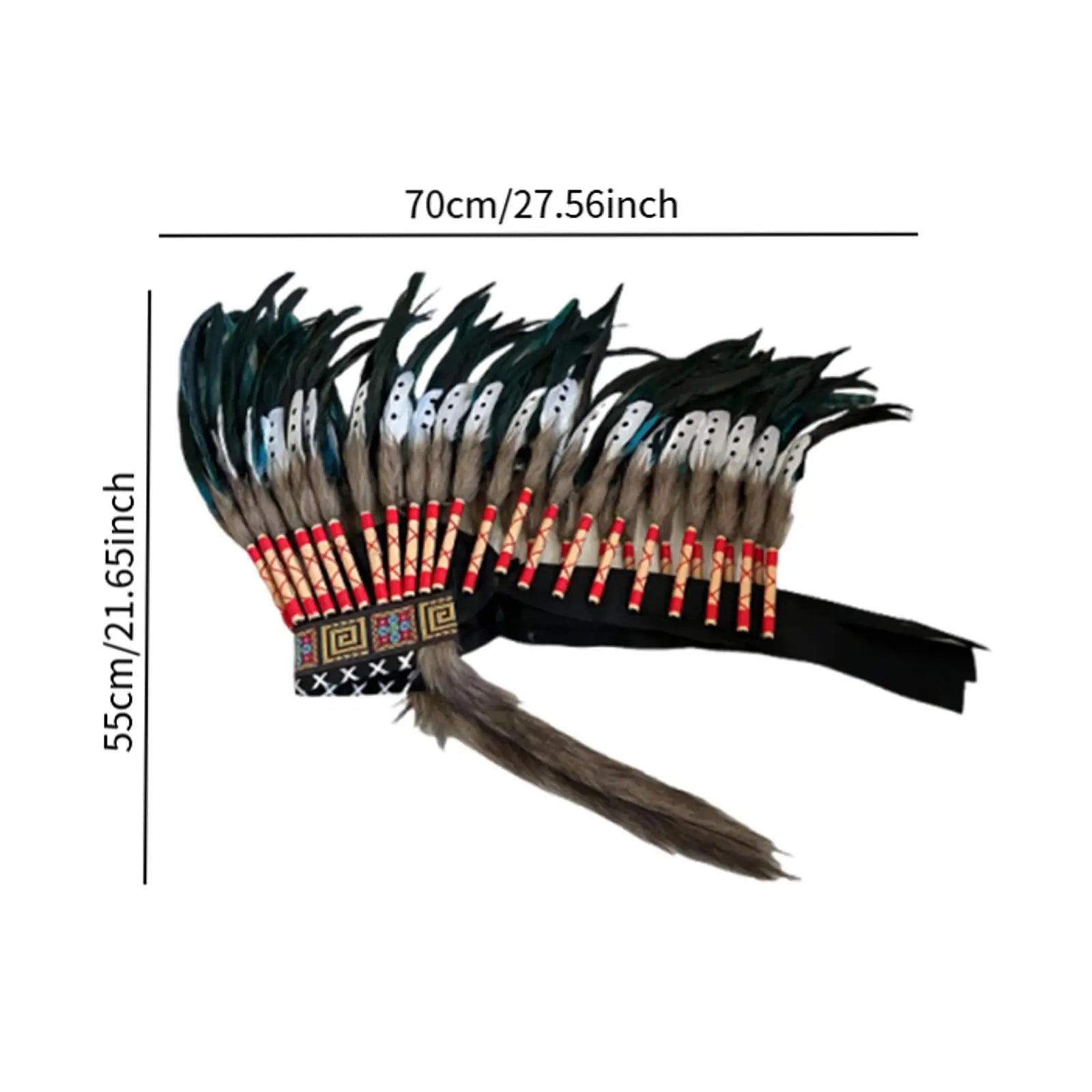 Tribal-Inspired Feather Headdress – Stage, Dance & Costume Accessory