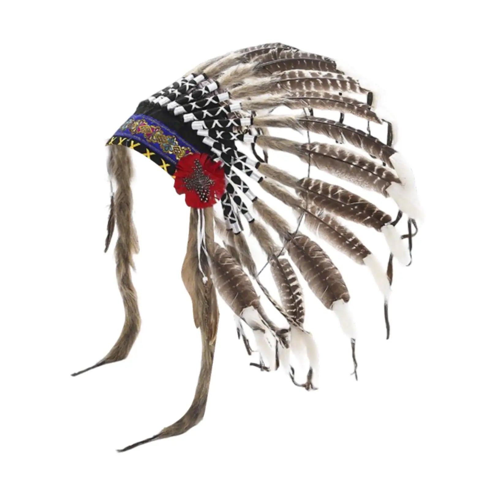 Tribal-Inspired Feather Headdress – Stage, Dance & Costume Accessory