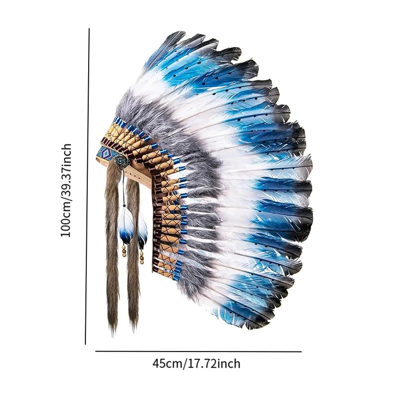 Tribal-Inspired Feather Headdress – Stage, Dance & Costume Accessory