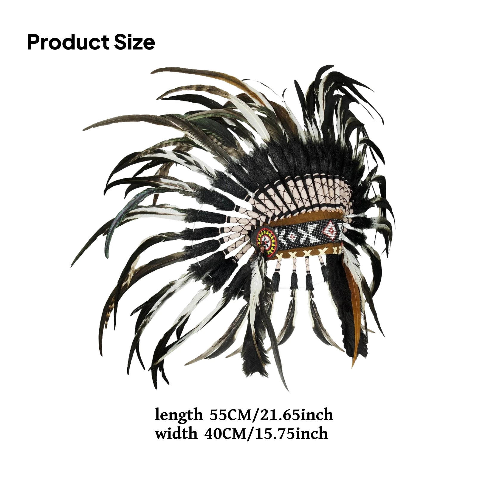 Tribal-Inspired Feather Headdress – Stage, Dance & Costume Accessory