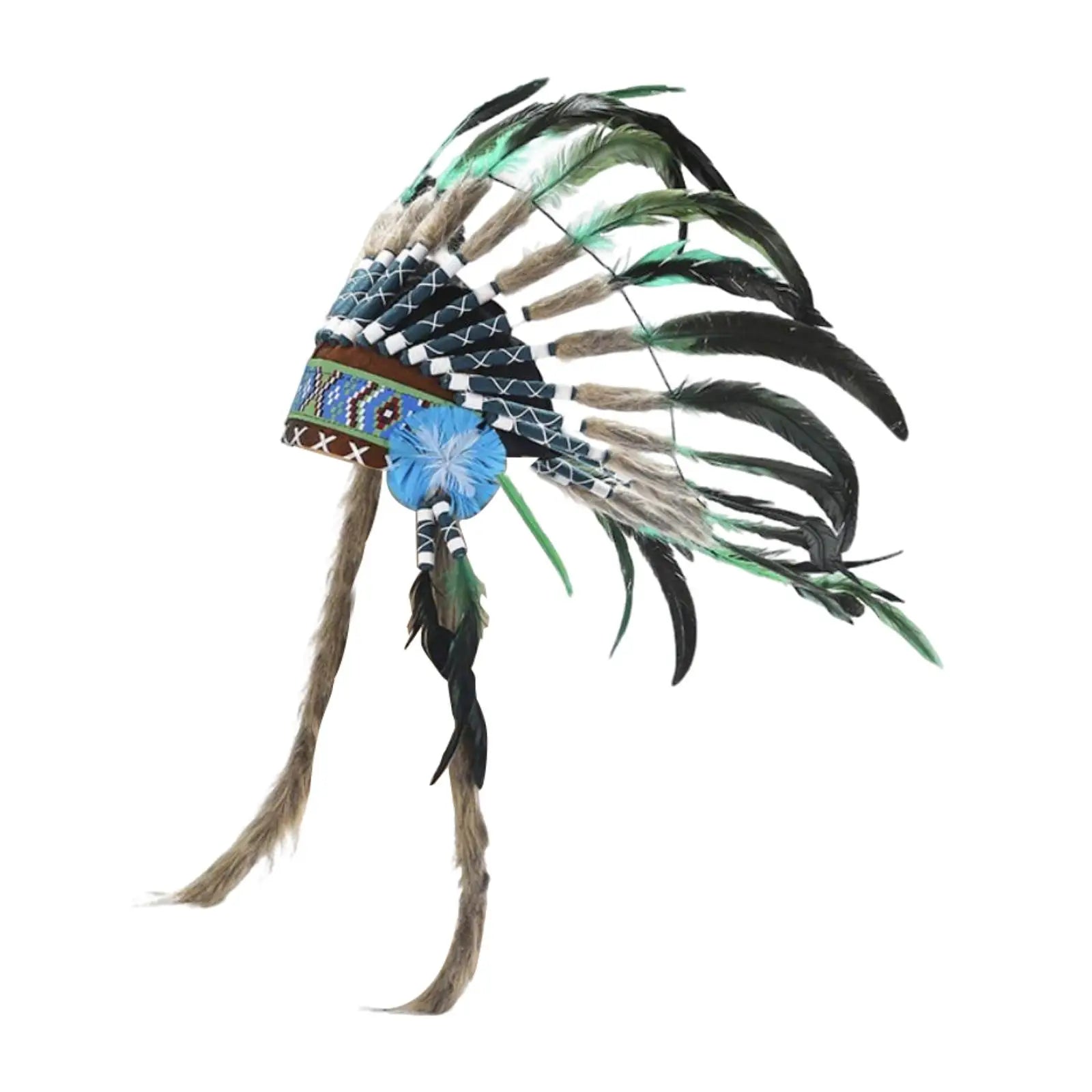 Tribal-Inspired Feather Headdress – Stage, Dance & Costume Accessory