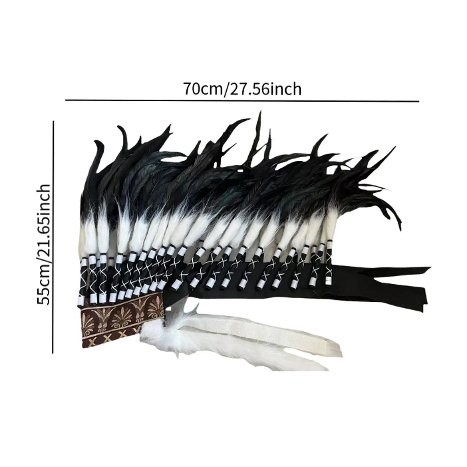 Tribal-Inspired Feather Headdress – Stage, Dance & Costume Accessory