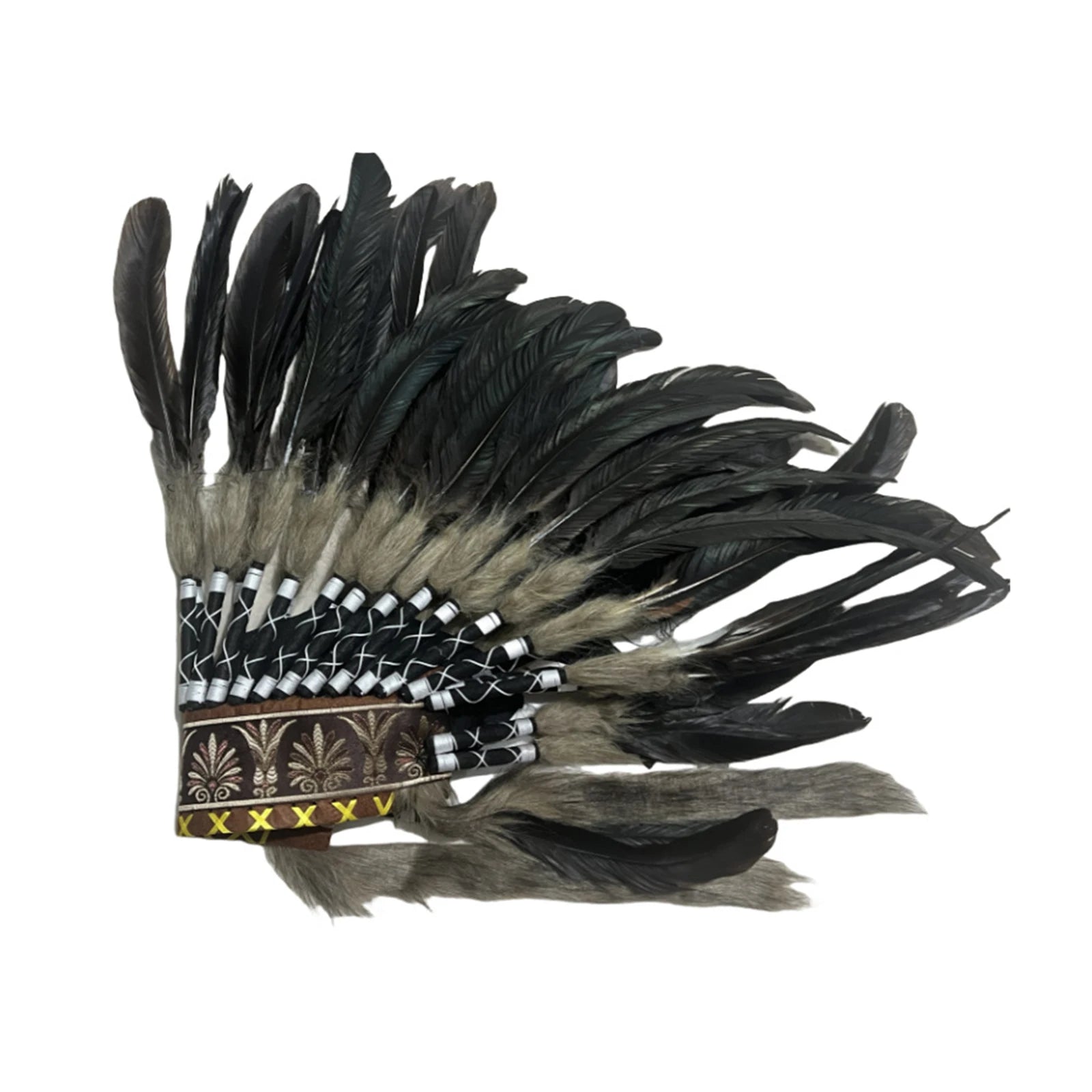 Tribal-Inspired Feather Headdress – Stage, Dance & Costume Accessory