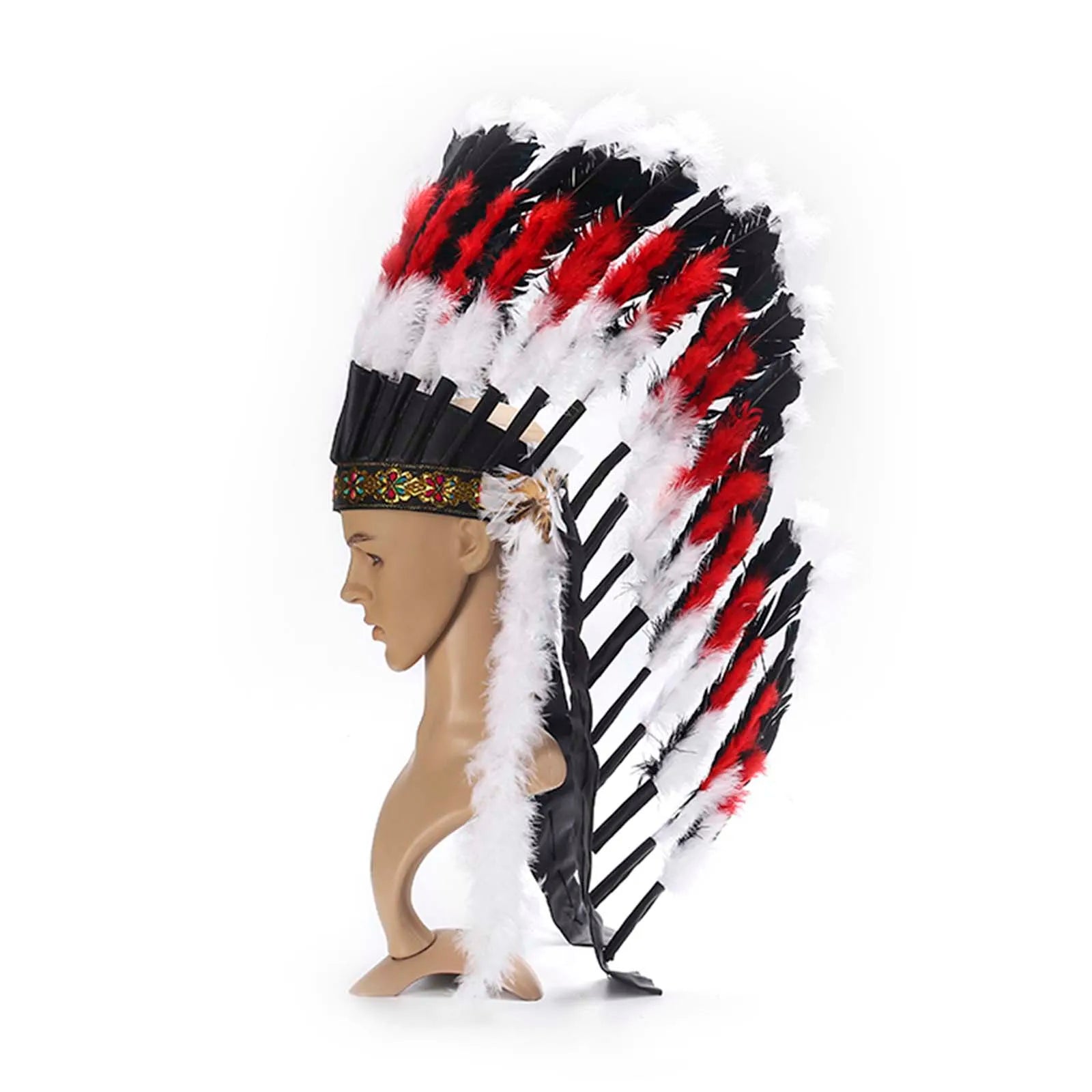 Tribal-Inspired Feather Headdress – Stage, Dance & Costume Accessory