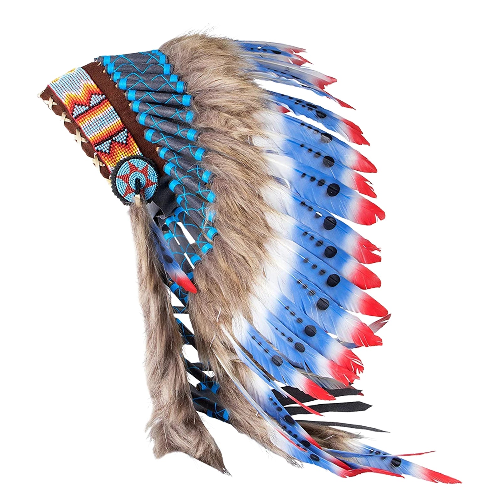 Tribal-Inspired Feather Headdress – Stage, Dance & Costume Accessory