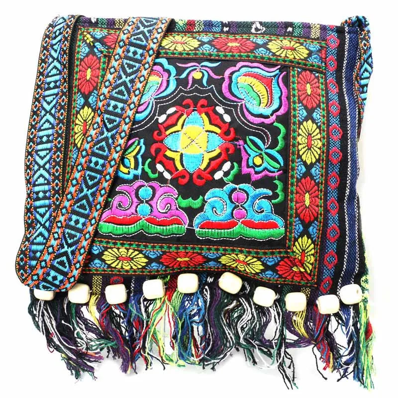 Boho Embroidered Tote Bag