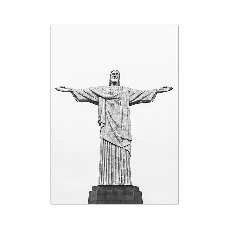 Rio de Janeiro Black & White Poster