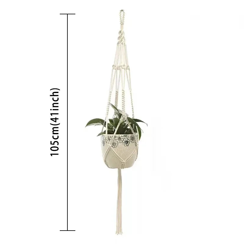 Handmade Macramé Plant Hanger – Hanging Planter Decor