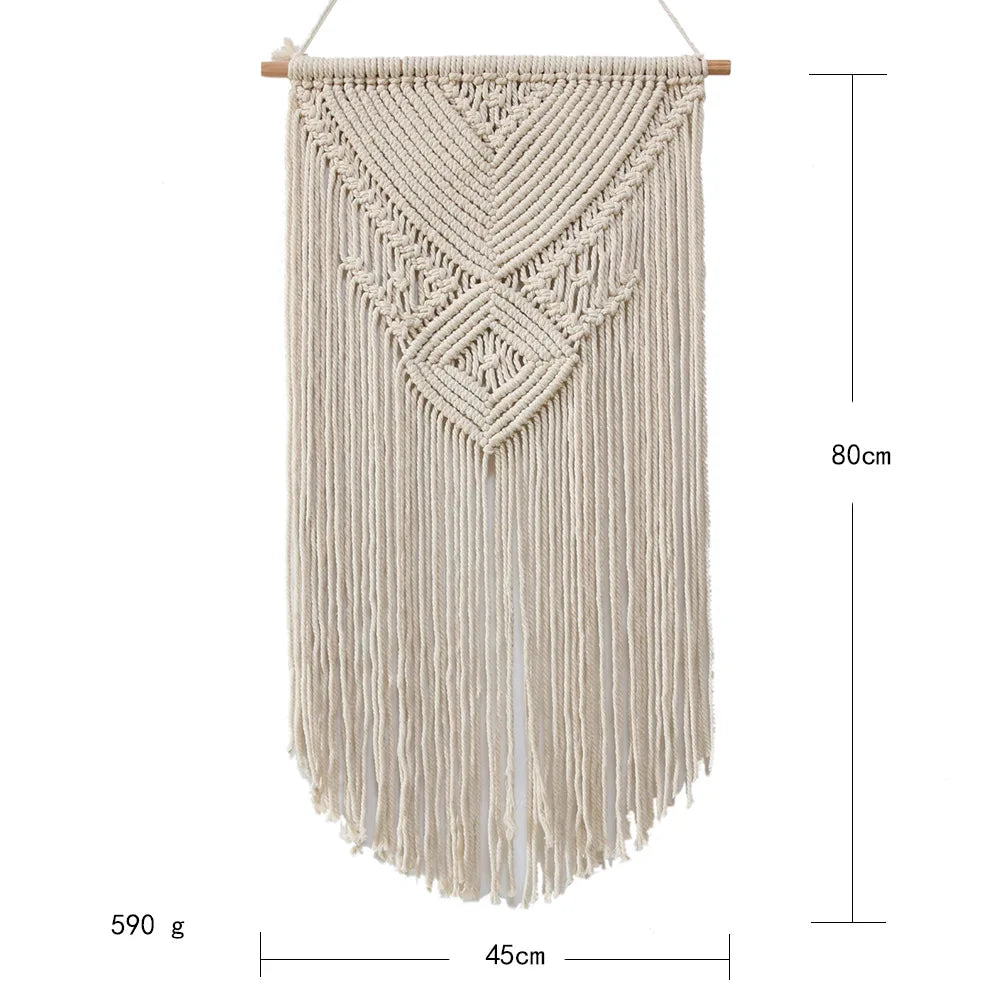 Nordic Macramé Wall Tapestry – Boho Home Decor