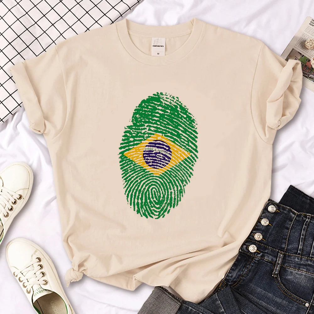 Brazil Graphic Streetwear T-Shirt – Women’s Casual Lifestyle Tee