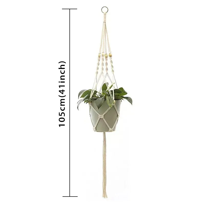 Handmade Macramé Plant Hanger – Hanging Planter Decor