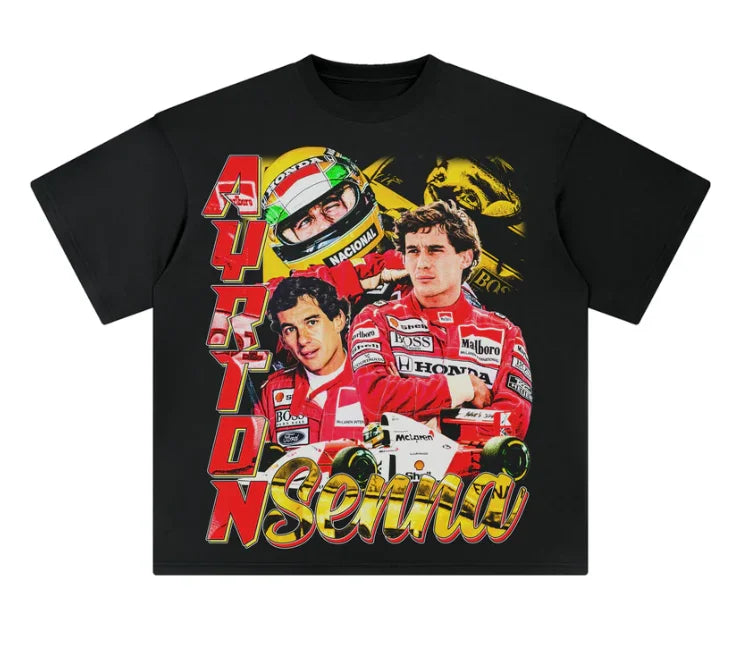 Ayrton Senna Retro Tee