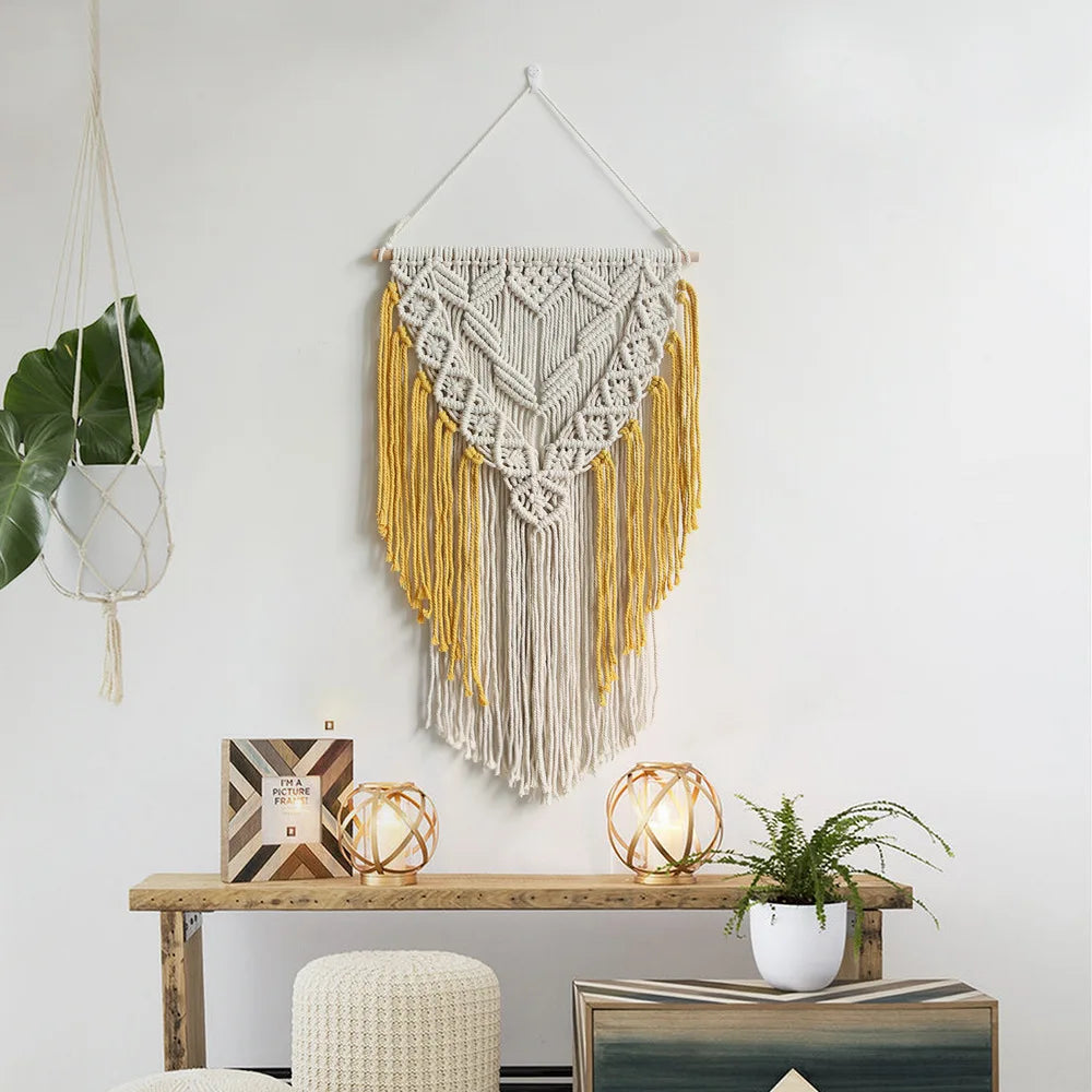 Nordic Macramé Wall Tapestry – Boho Home Decor