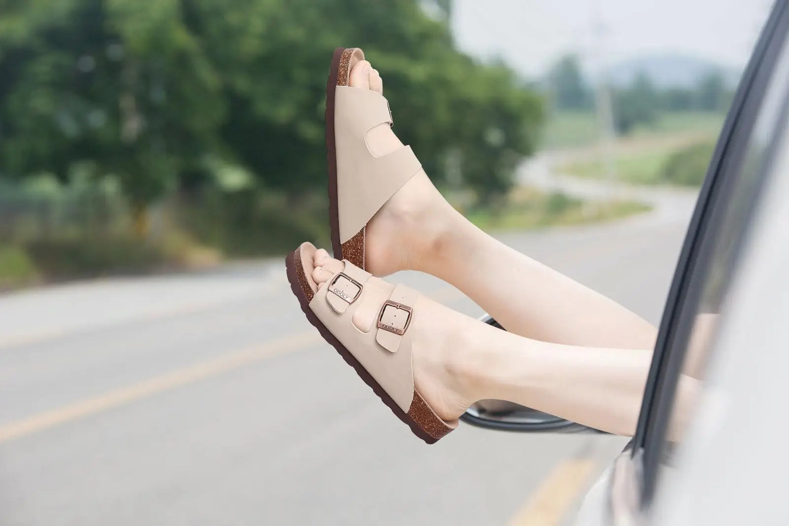 Brazilian Cork Slide Sandals