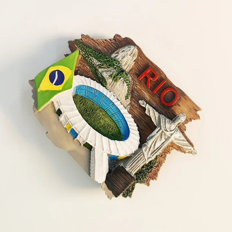 Rio de Janeiro 3D Resin Magnet