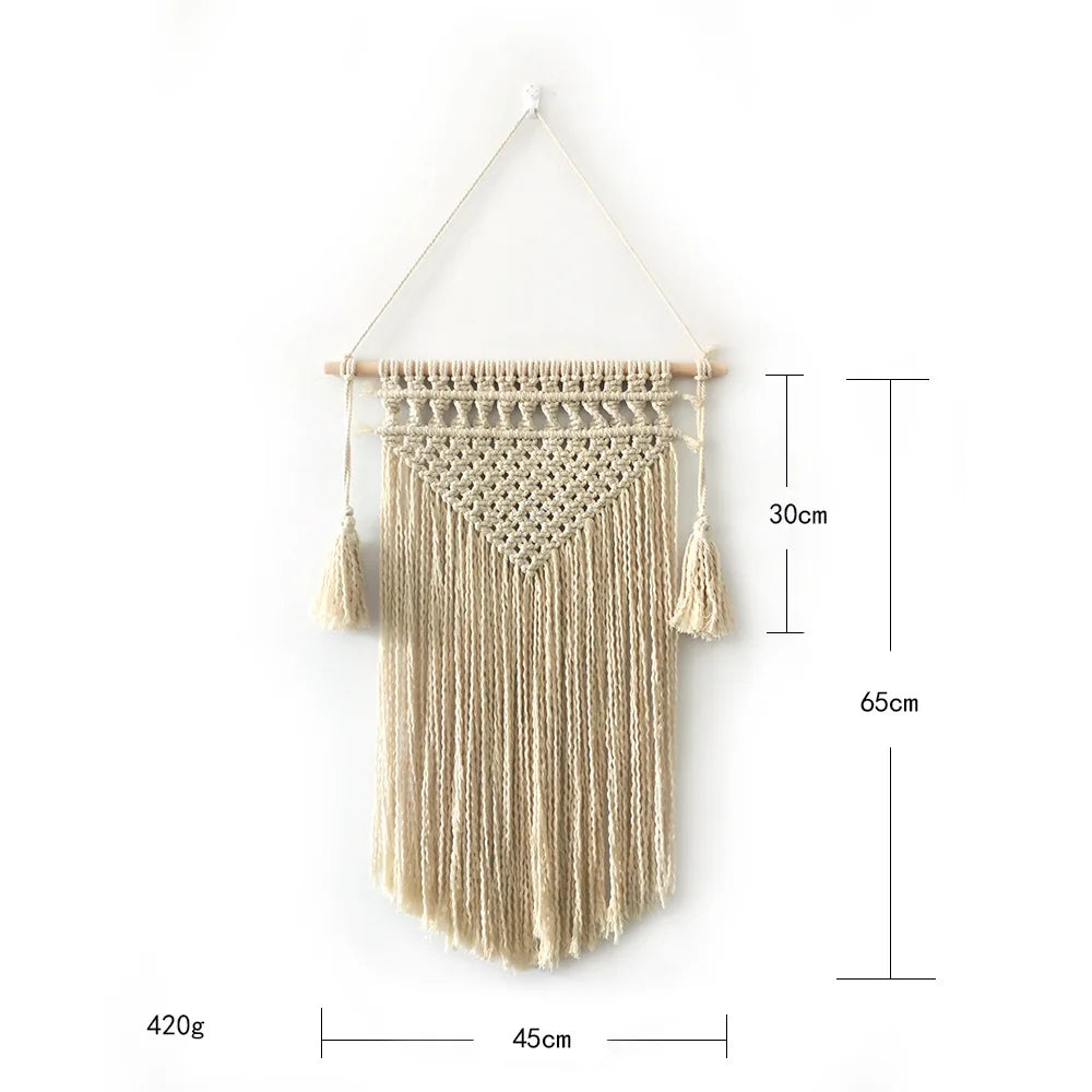 Nordic Macramé Wall Tapestry – Boho Home Decor