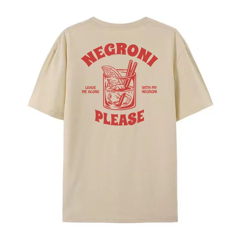 “Negroni Please” Vintage T-Shirt – Unisex Streetwear Tee