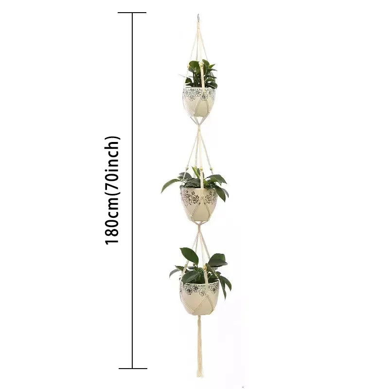 Handmade Macramé Plant Hanger – Hanging Planter Decor