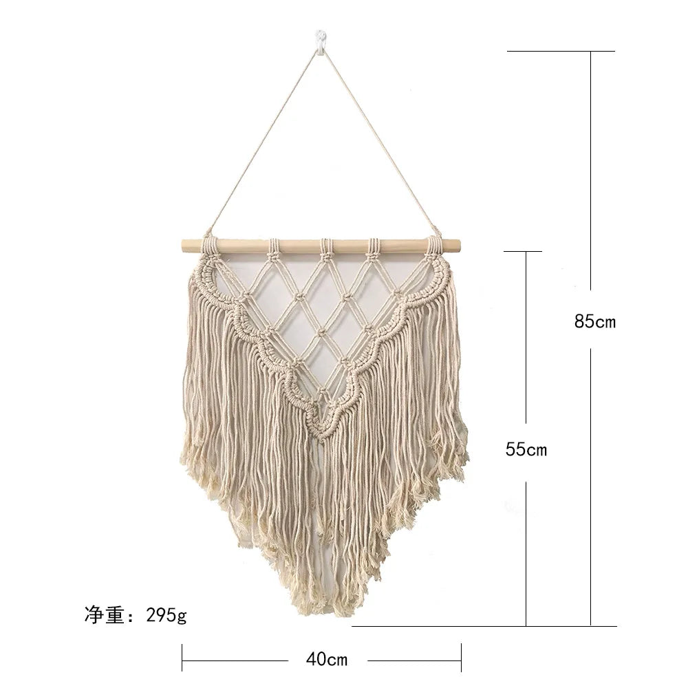 Nordic Macramé Wall Tapestry – Boho Home Decor