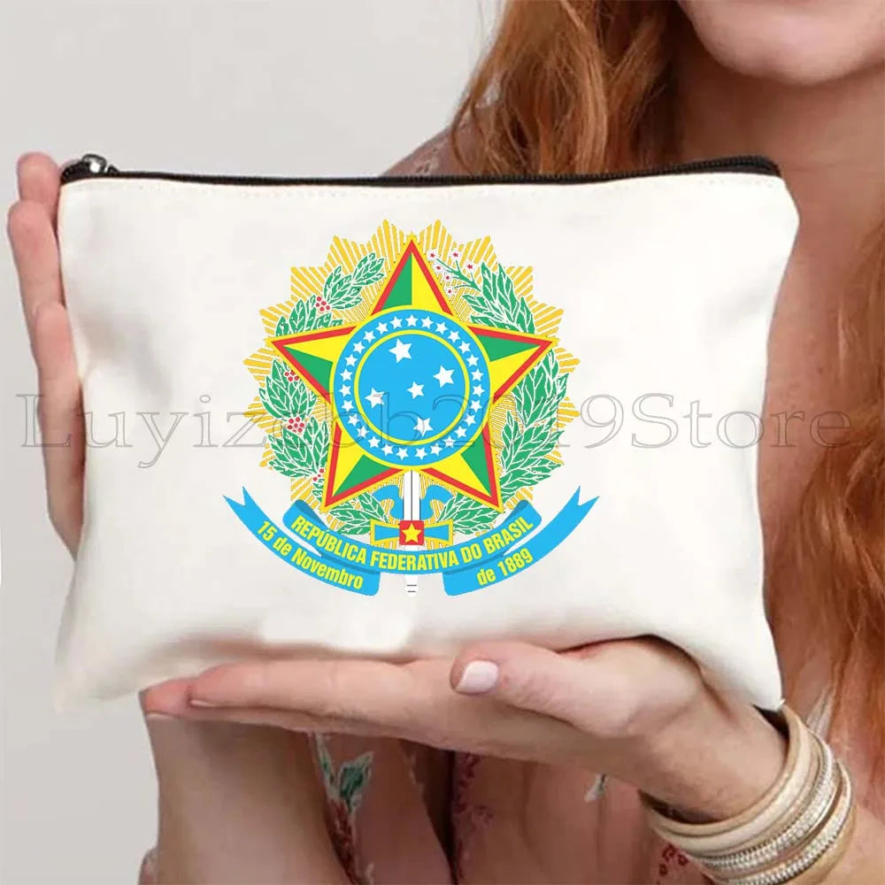 Brazil Canvas Zipper Pouch – Rio de Janeiro Design