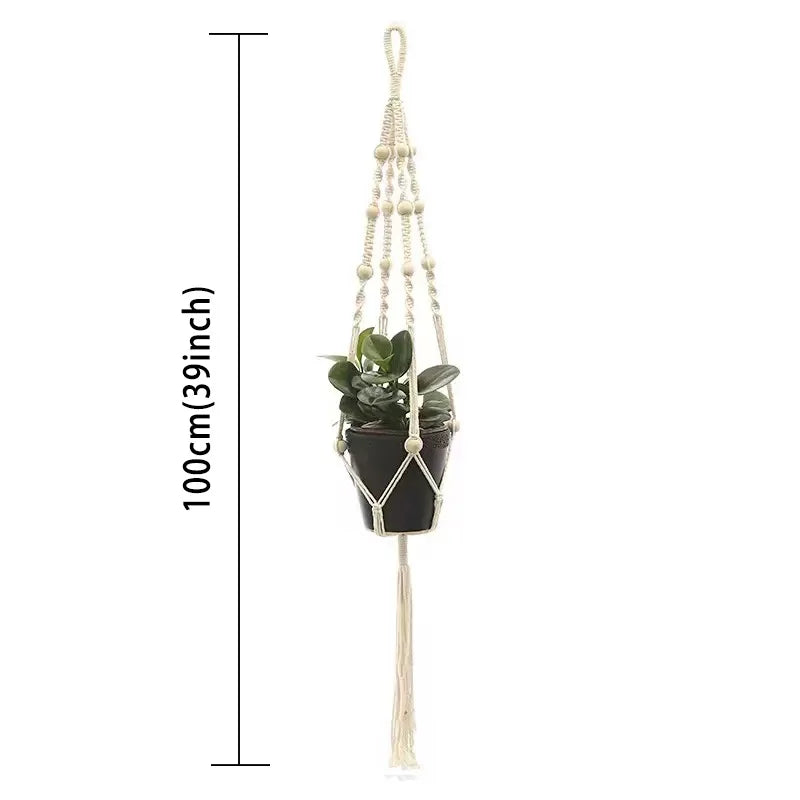 Handmade Macramé Plant Hanger – Hanging Planter Decor