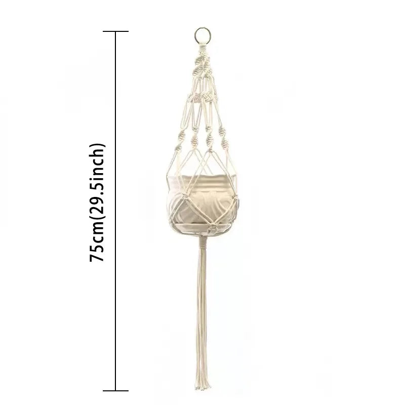 Handmade Macramé Plant Hanger – Hanging Planter Decor