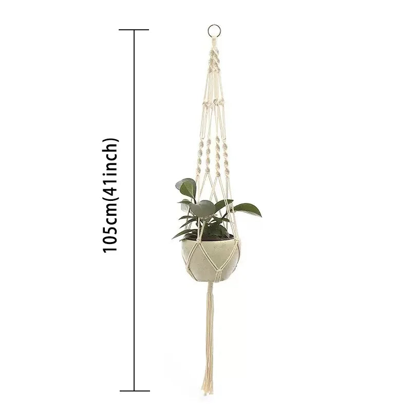Handmade Macramé Plant Hanger – Hanging Planter Decor