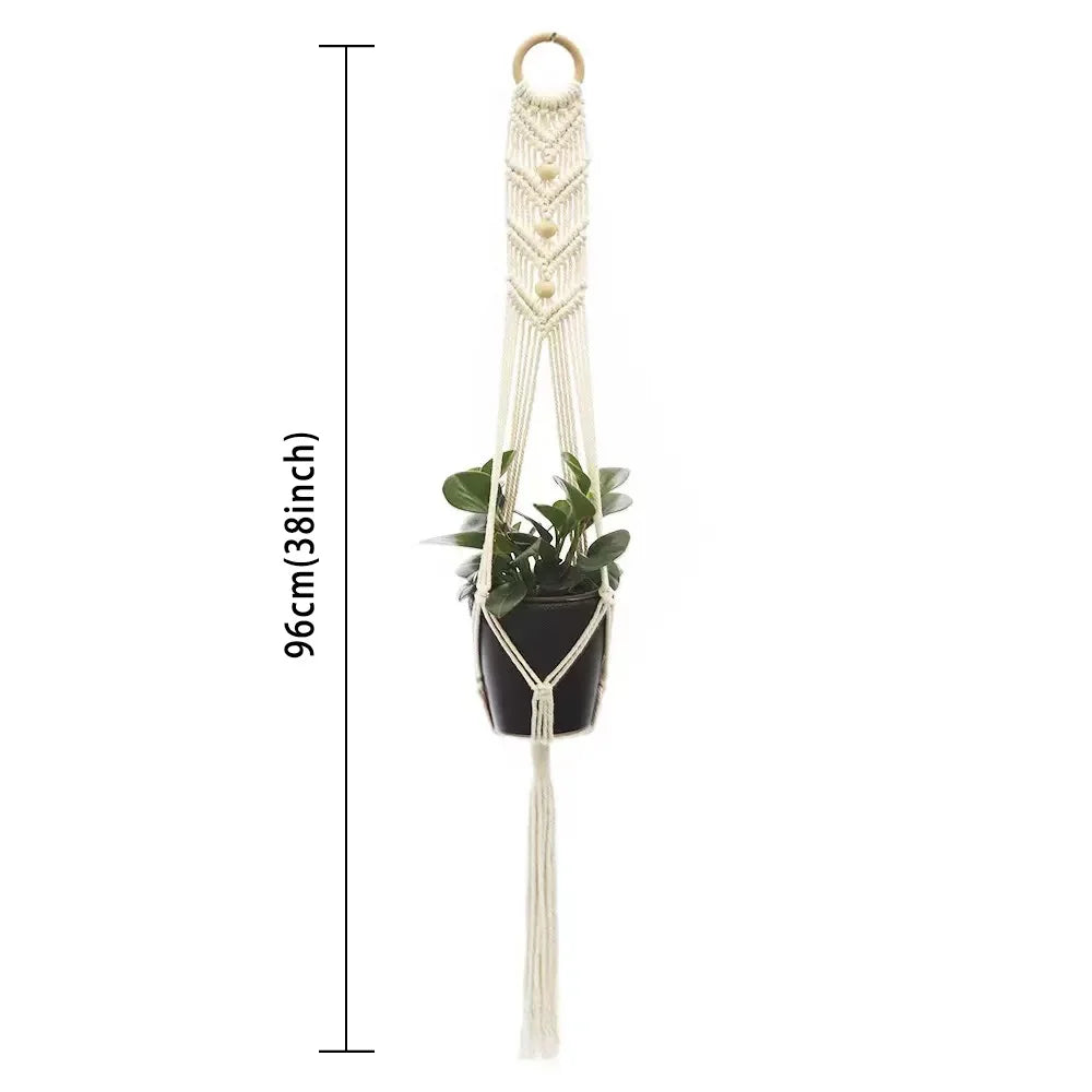 Handmade Macramé Plant Hanger – Hanging Planter Decor