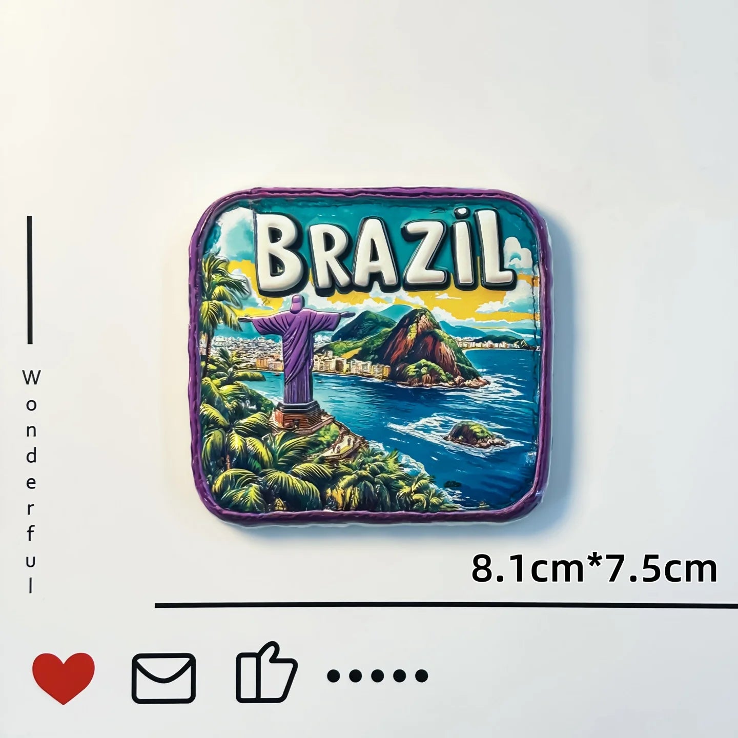 Christ the Redeemer Fridge Magnet – Rio de Janeiro Souvenir