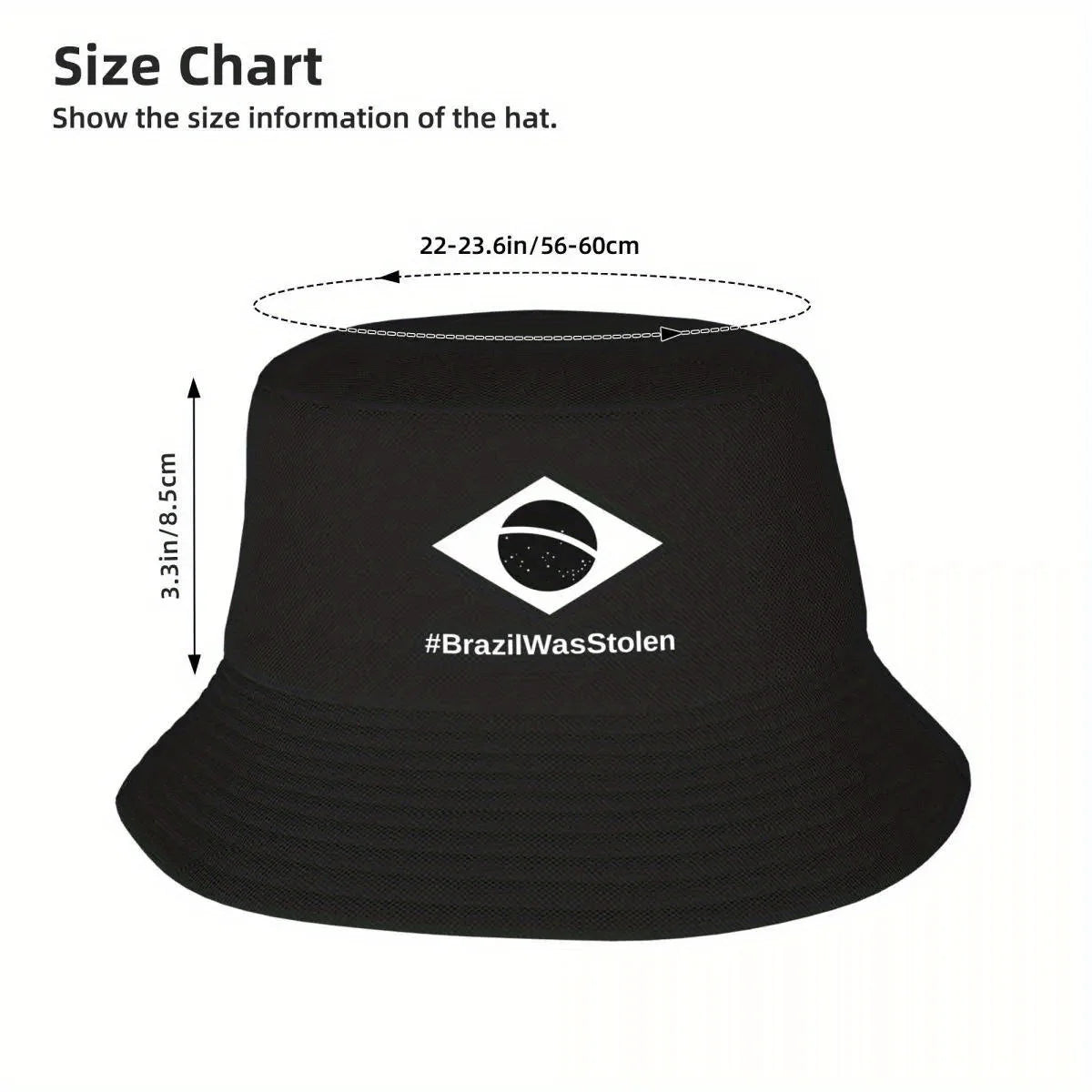 “Brazil Was Stolen” Bucket Hat – Unisex Beach Hat