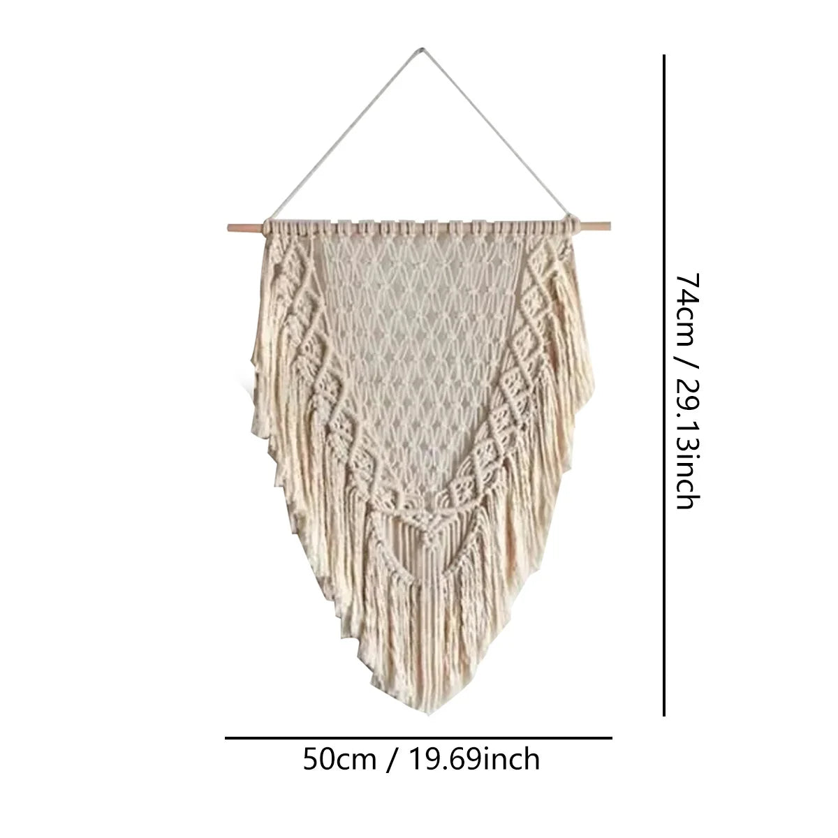 Nordic Macramé Wall Tapestry – Boho Home Decor
