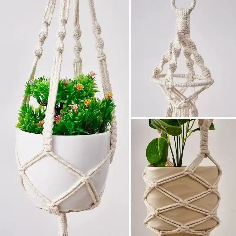 Handmade Macramé Plant Hanger – Hanging Planter Decor