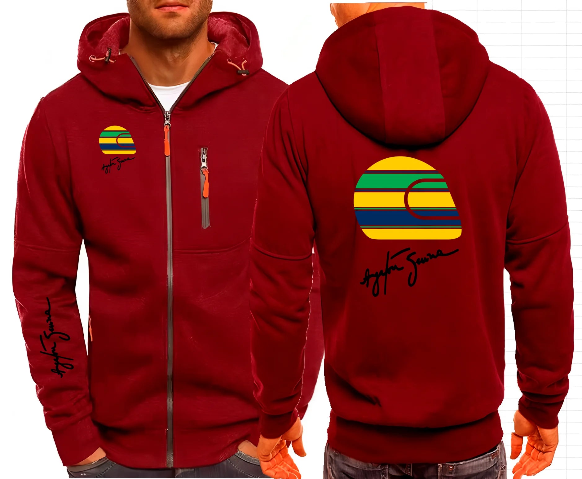 Ayrton Senna F1 Hooded Jacket