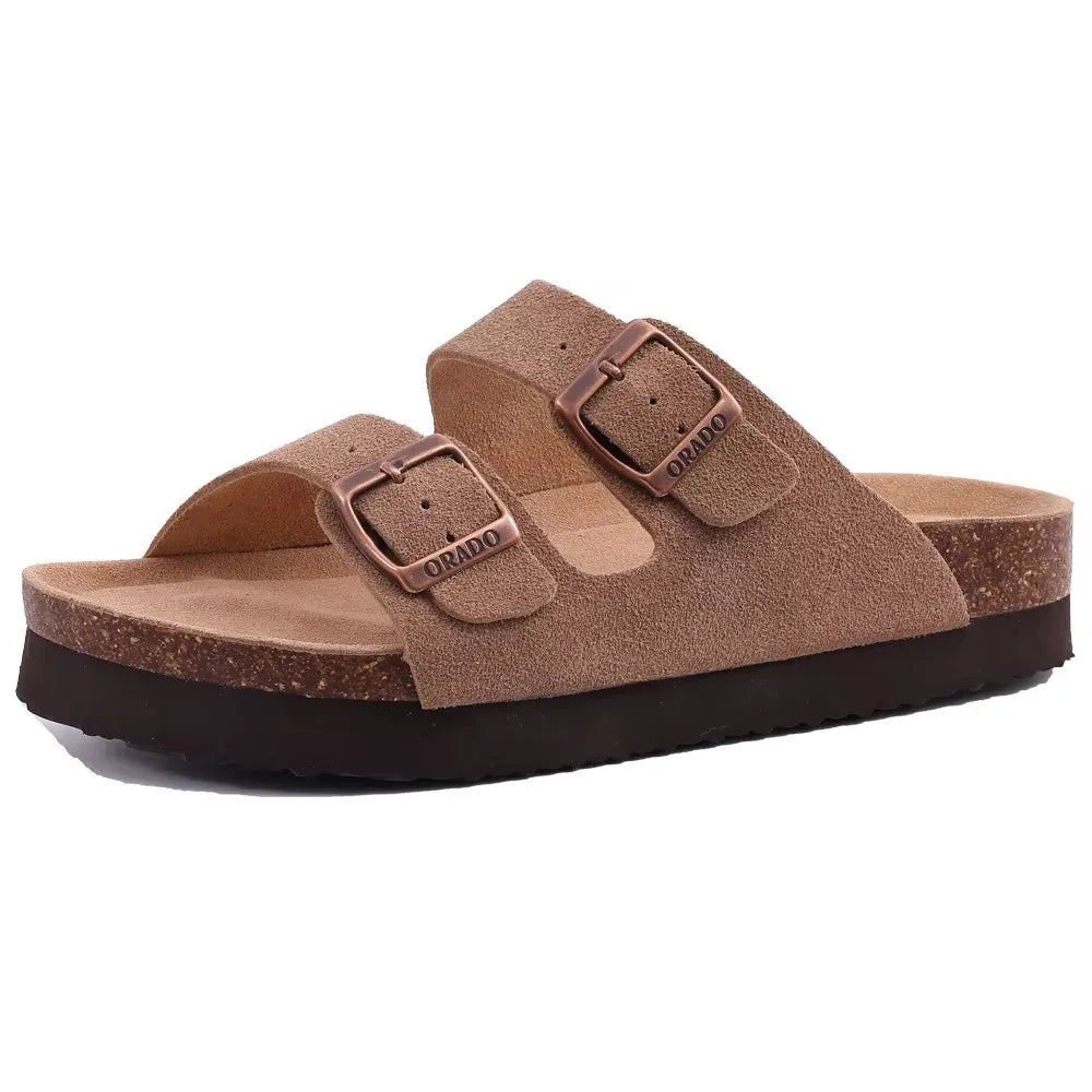 Brazilian Cork Slide Sandals