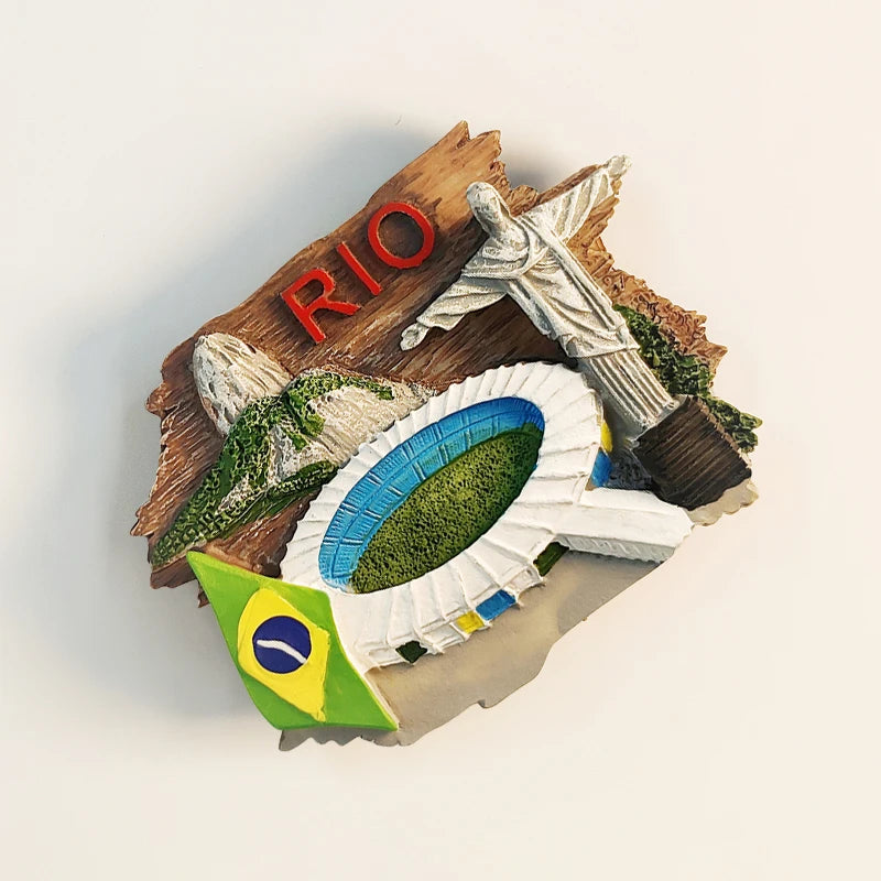 Rio de Janeiro 3D Resin Magnet