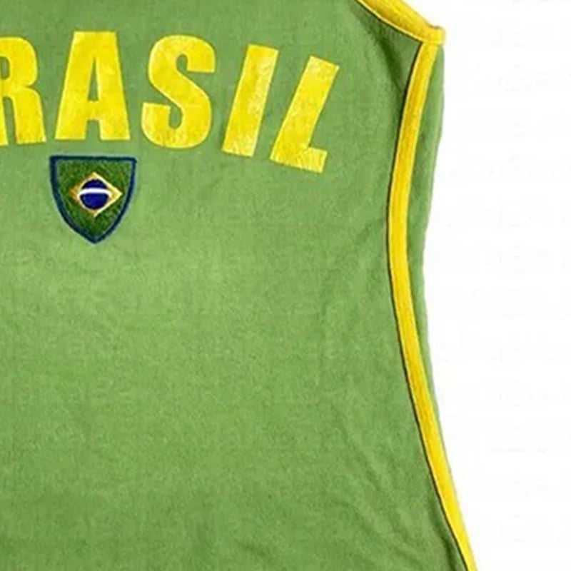 Brazil Y2K Crop T-Shirt