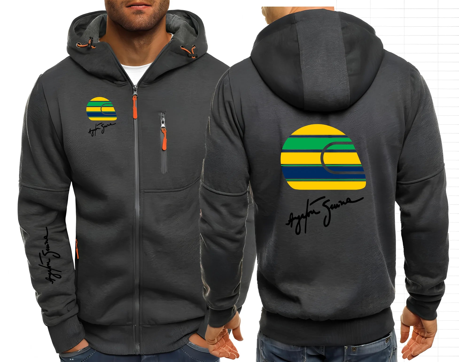 Ayrton Senna F1 Hooded Jacket