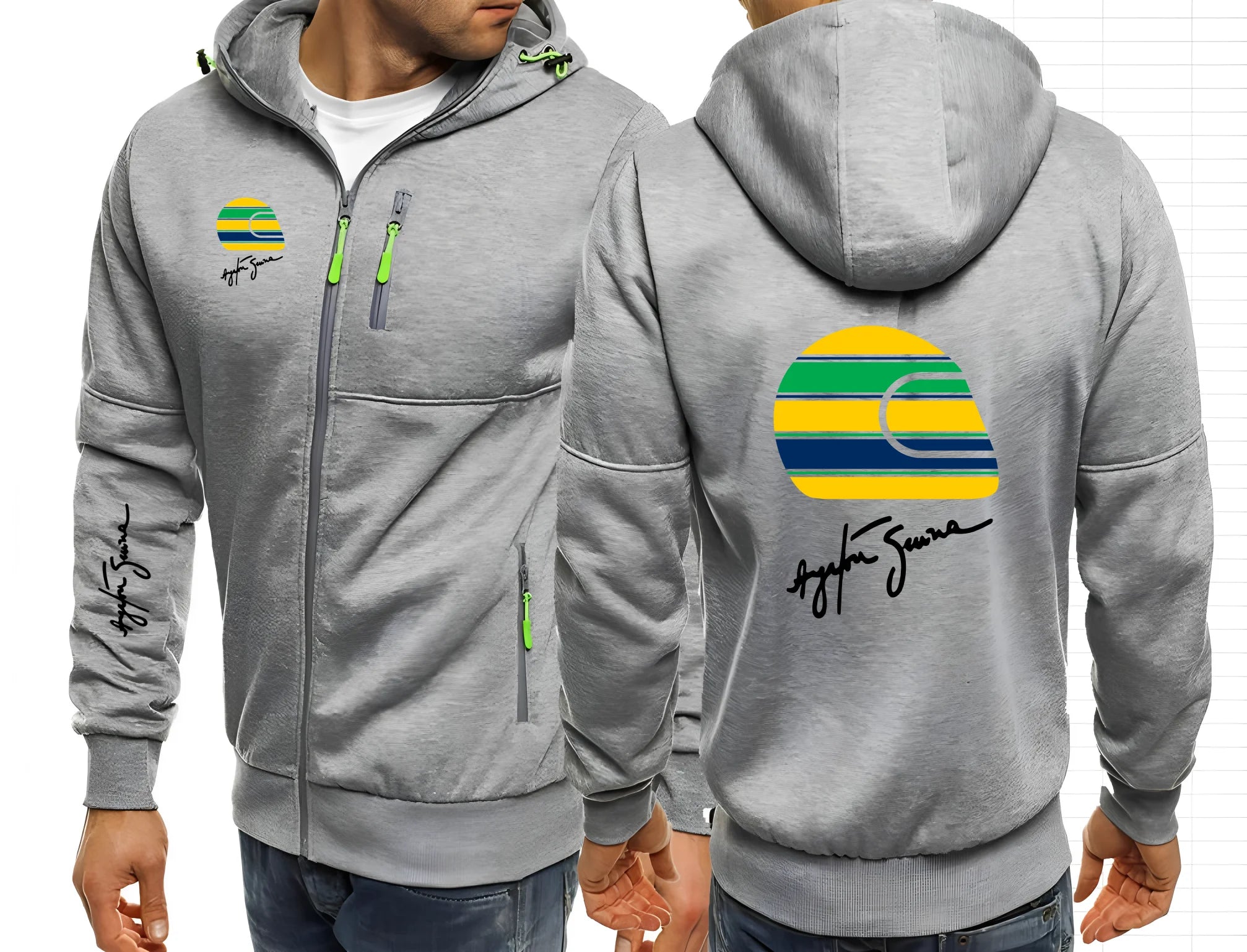 Ayrton Senna F1 Hooded Jacket