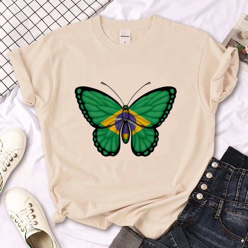 Brazil Graphic Streetwear T-Shirt – Women’s Casual Lifestyle Tee