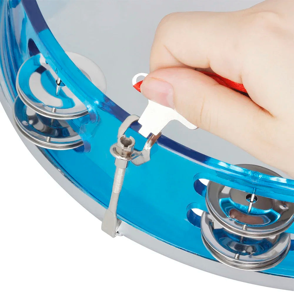 Brazilian Rhythm Tambourine – Self-Tuning Double Jingle Hand Drum