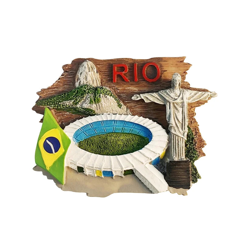 Rio de Janeiro 3D Resin Magnet