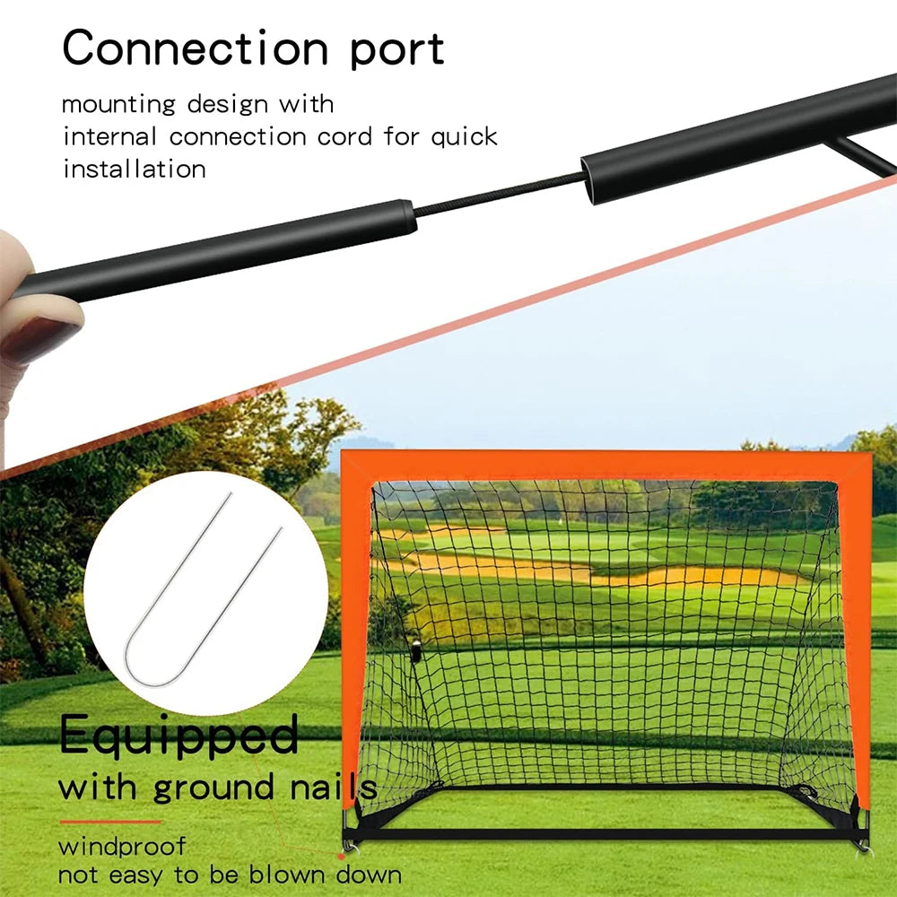 Portable Soccer Goal – Foldable Kids Football Net