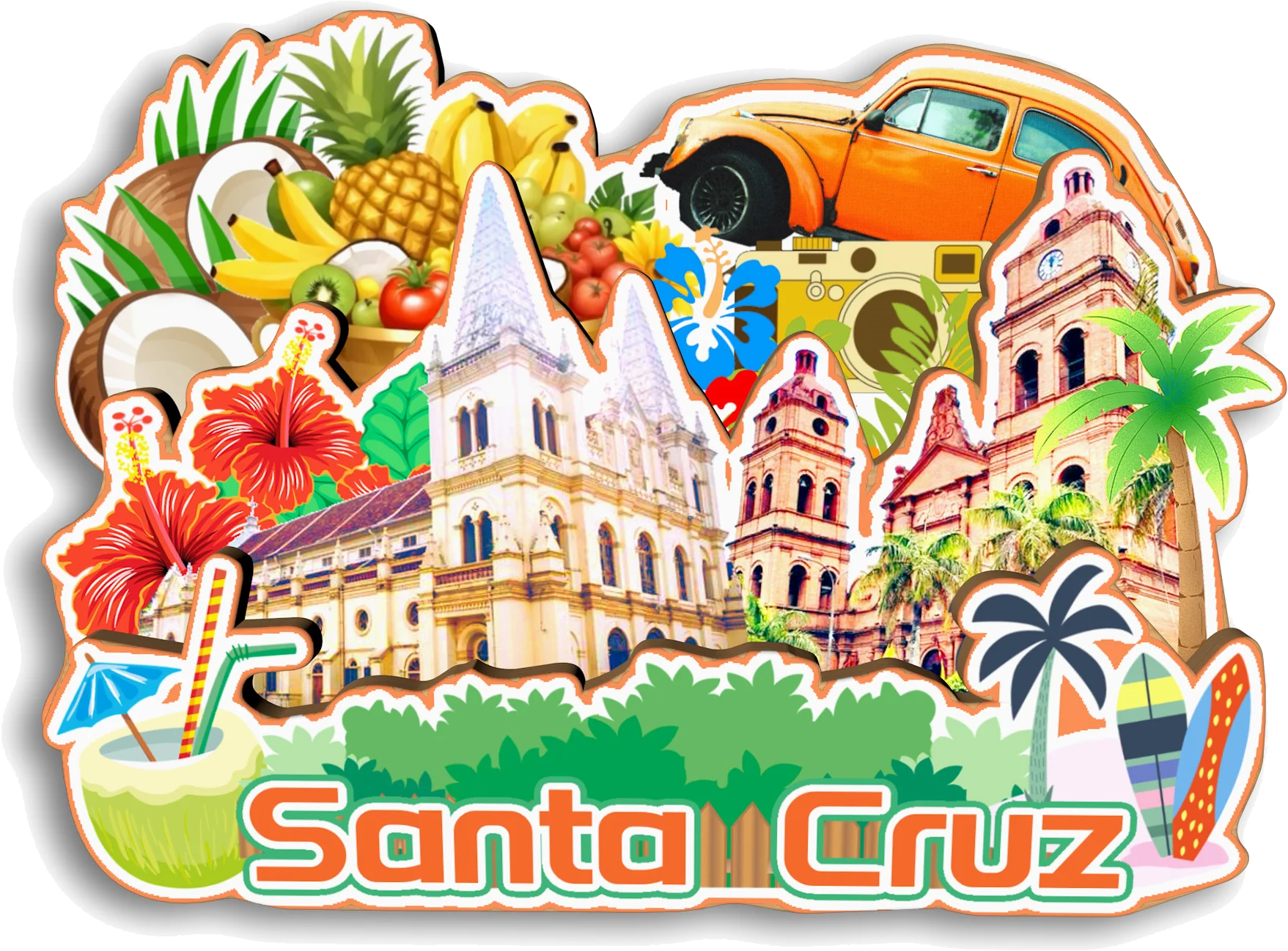 South America Travel Fridge Magnets – Handmade Souvenir