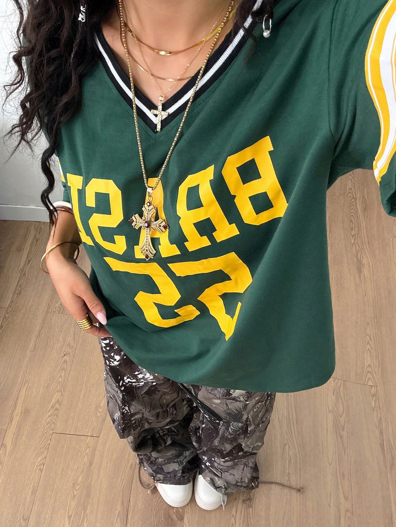 Brasil 55 Football Print T-Shirt