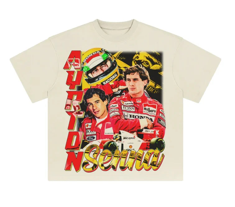 Ayrton Senna Retro Tee