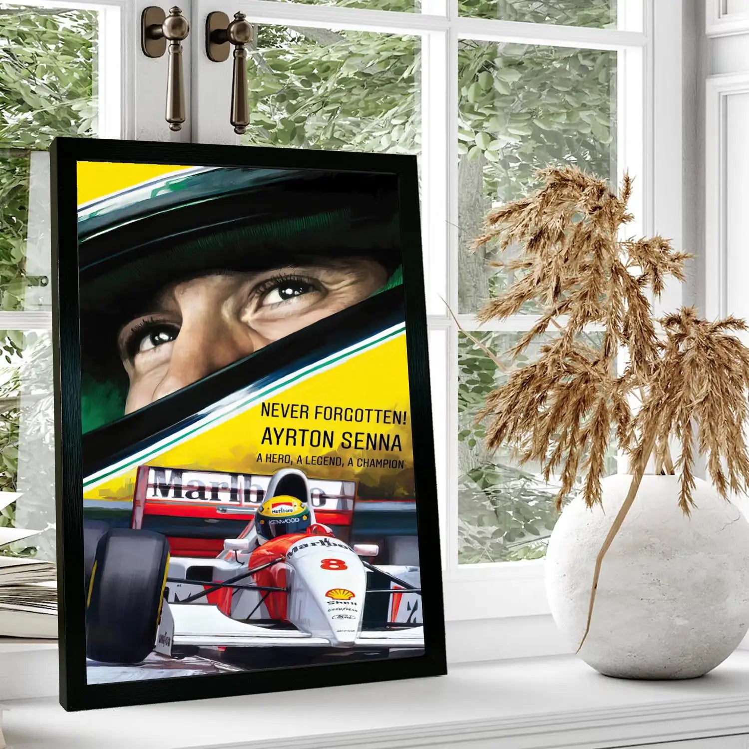 Ayrton Senna Legend Canvas Art