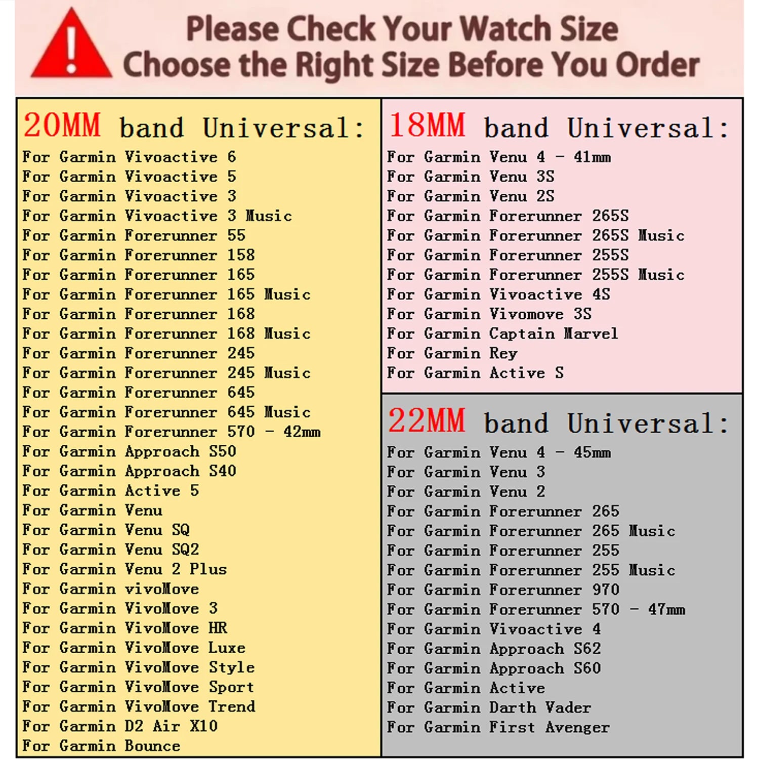 Silicone Garmin Watch Band