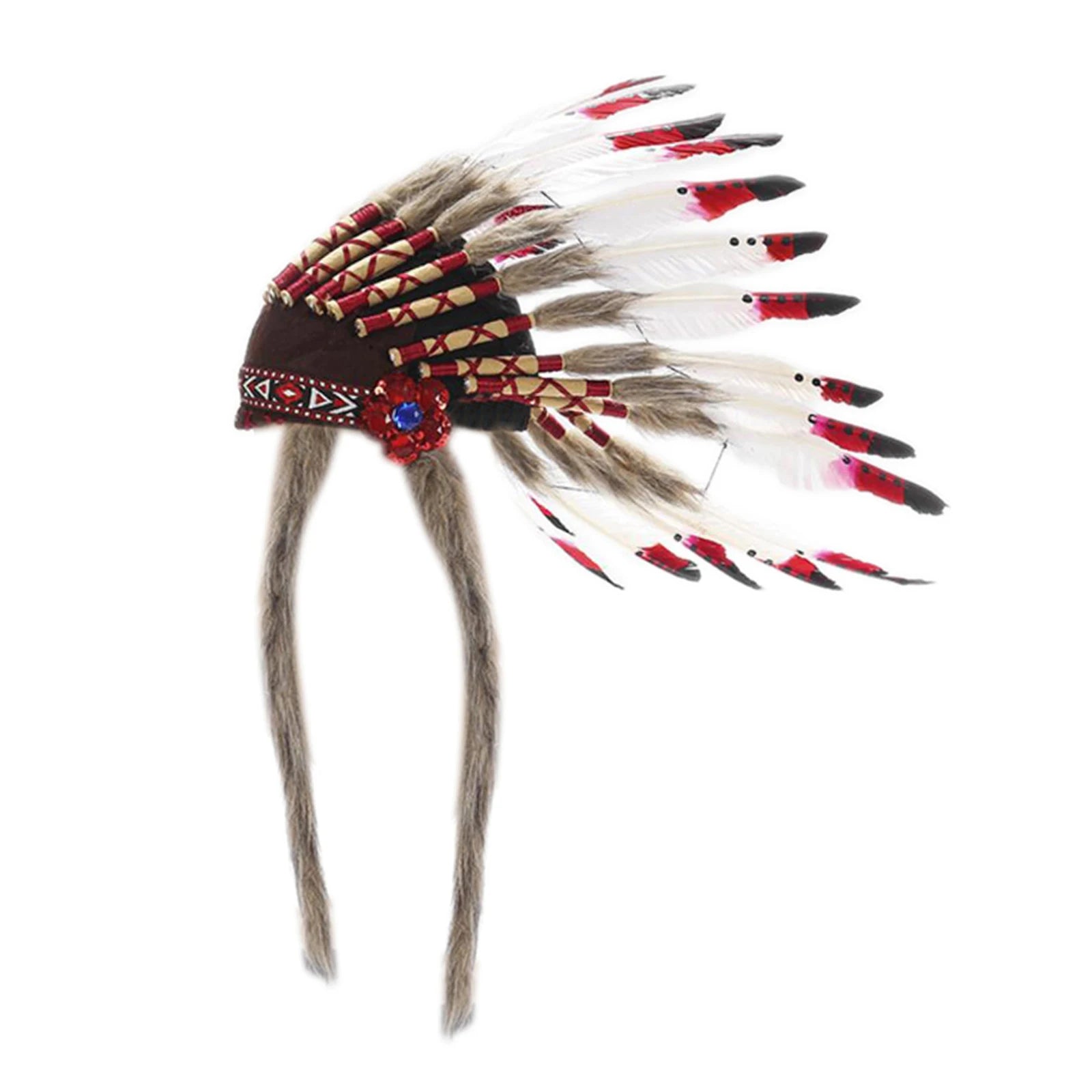 Tribal-Inspired Feather Headdress – Stage, Dance & Costume Accessory