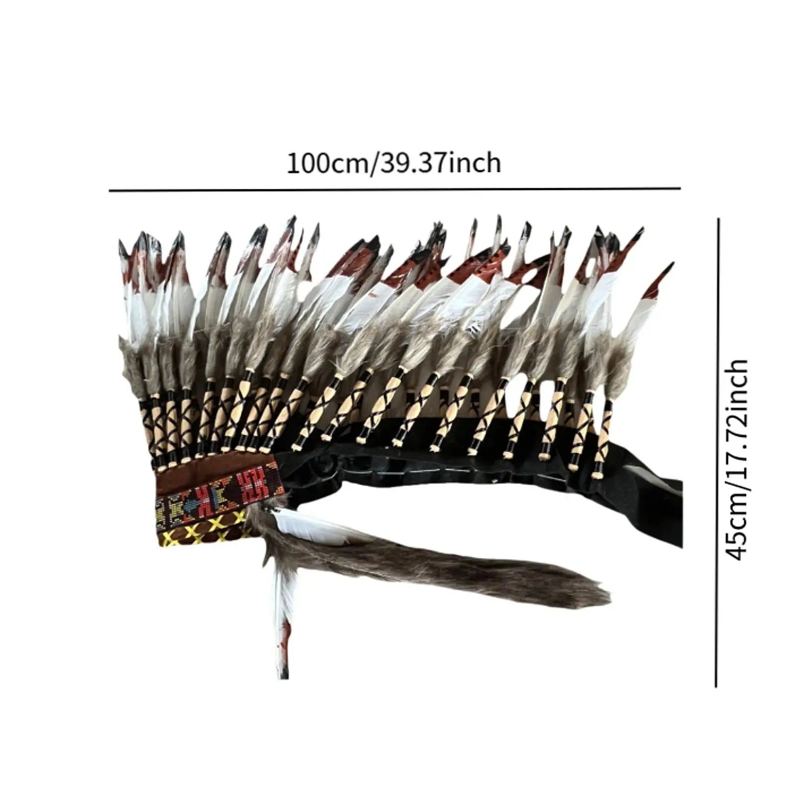 Tribal-Inspired Feather Headdress – Stage, Dance & Costume Accessory
